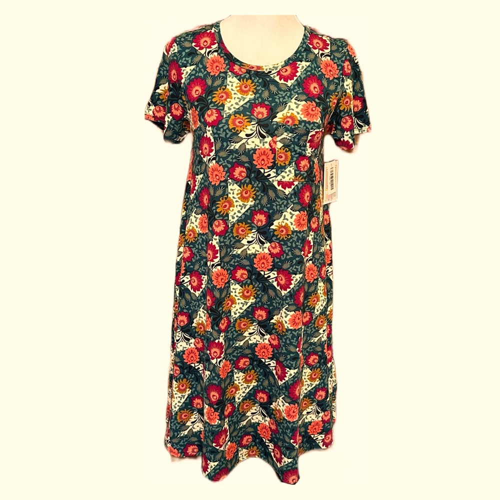 LuLaRoe Carly Floral Dress Size XS